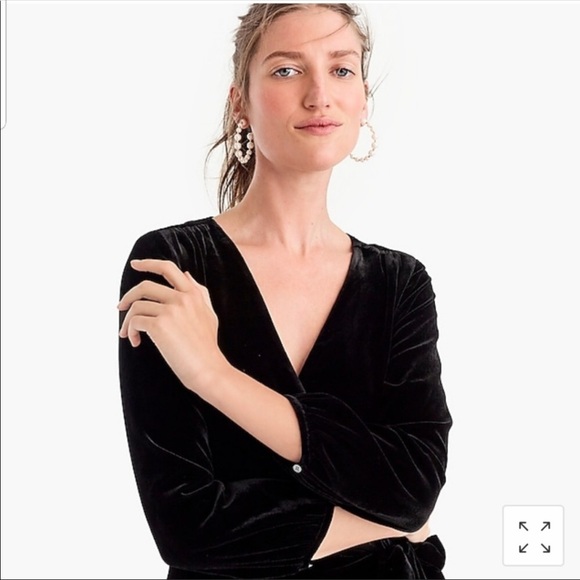 NWT VELVET WRAP DRESS - Picture 2 of 8